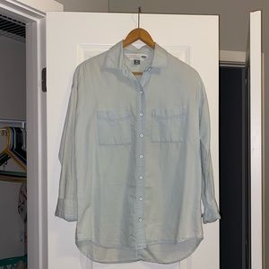 Faux Denim Shirt